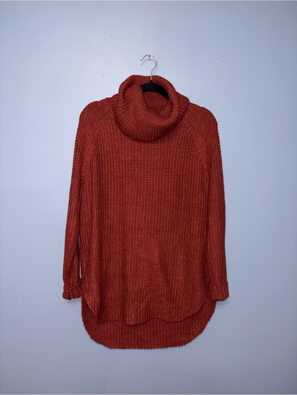 A New Day | Rust Knit Turtleneck Sweater | Size Large
